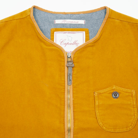 Capalbio Zip Vest in Ocher