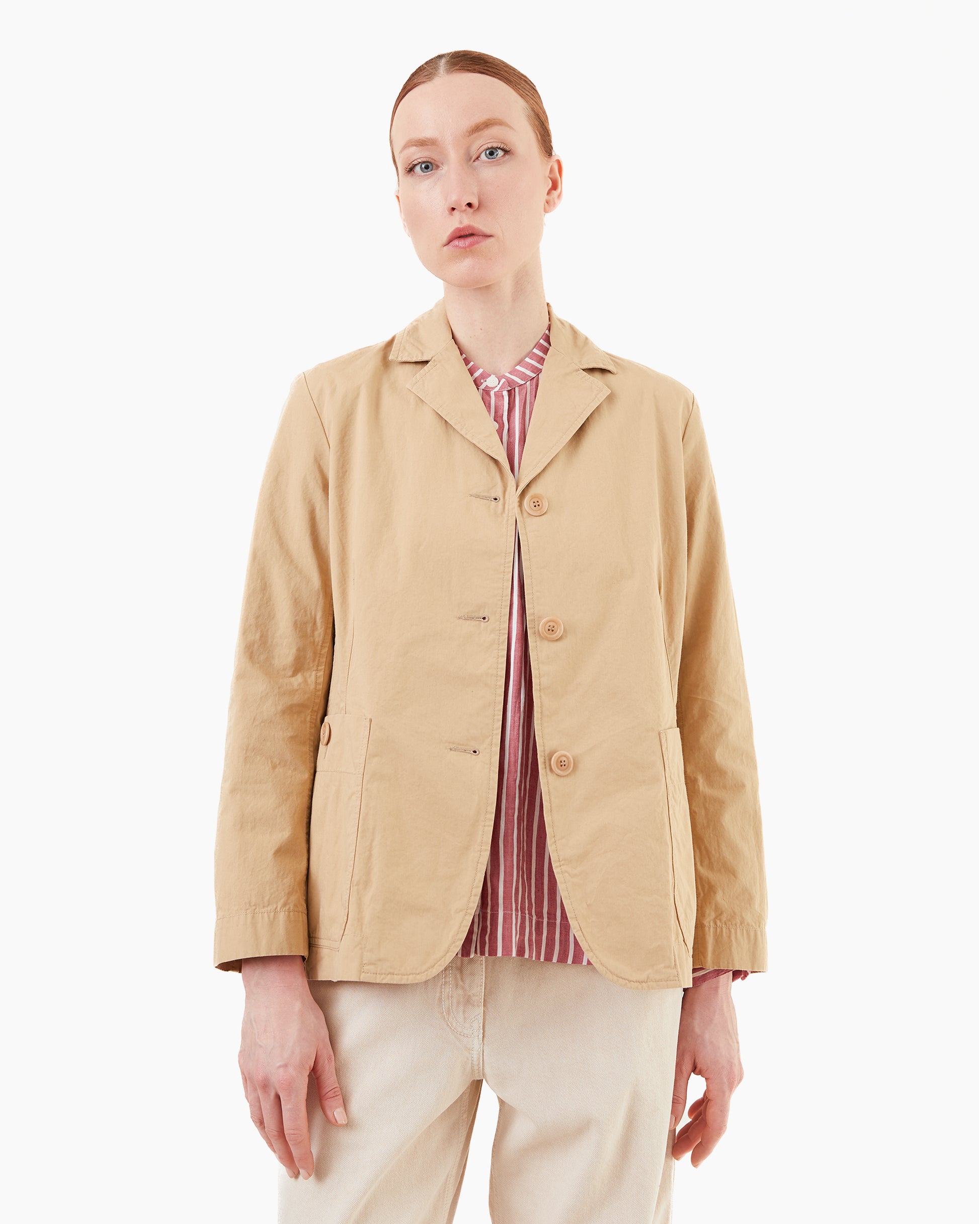 Casey Casey Women's Tough Poplin Annabelle Jacket in Beige