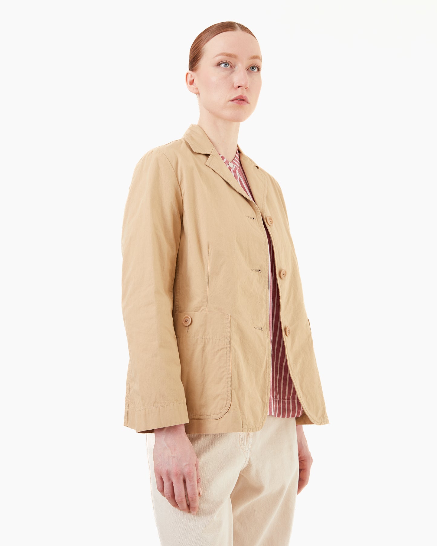 Casey Casey Women's Tough Poplin Annabelle Jacket in Beige
