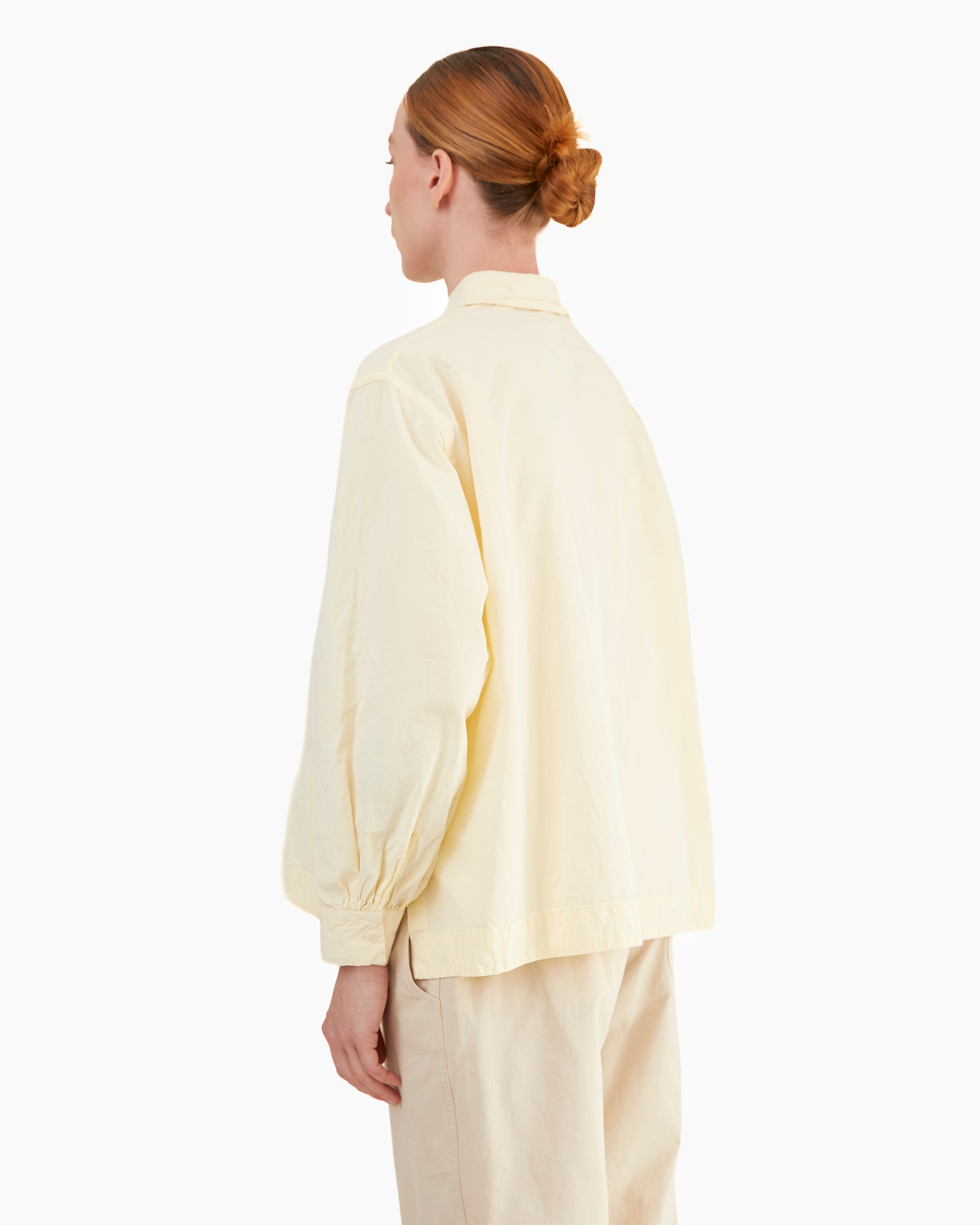 Casey Casey Women's Biggy Paper Cotton Shirt in Ivory