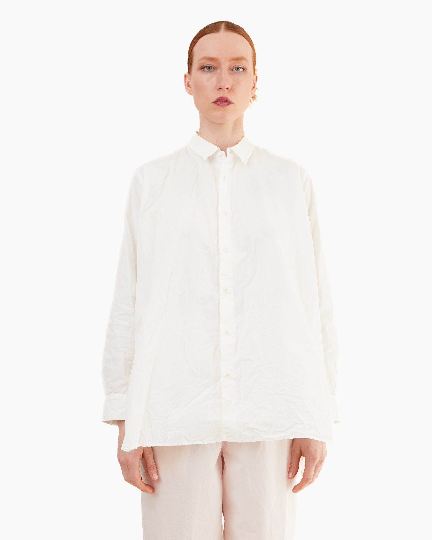 Casey Casey Women's Paper Cot Clothilde Shirt in Off White