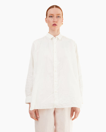 Casey Casey Women's Paper Cot Clothilde Shirt in Off White
