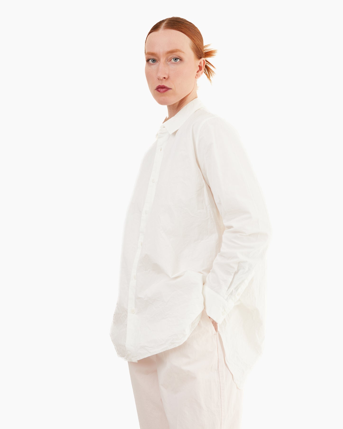 Casey Casey Women's Paper Cot Clothilde Shirt in Off White