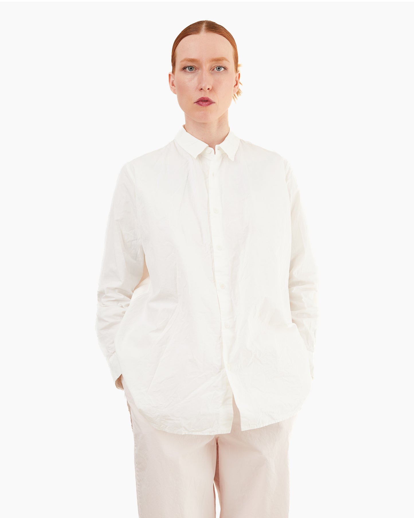 Casey Casey Women's Paper Cot Clothilde Shirt in Off White