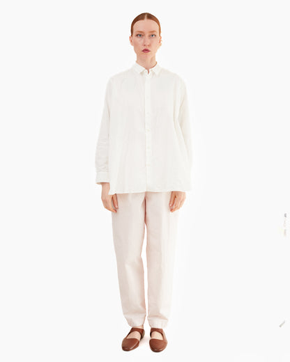 Casey Casey Women's Paper Cot Clothilde Shirt in Off White