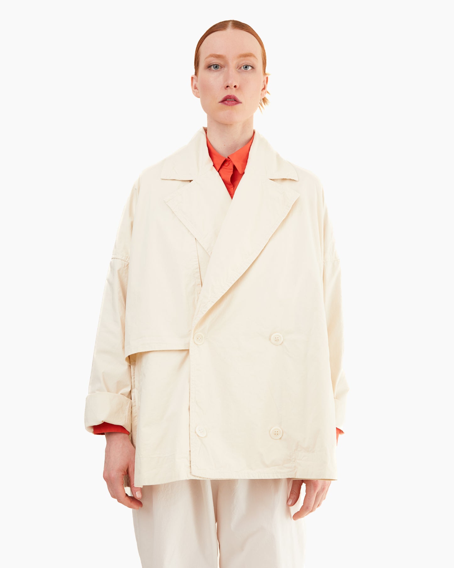 Casey Casey Women's Cotton Luna Short Coat in Fresco