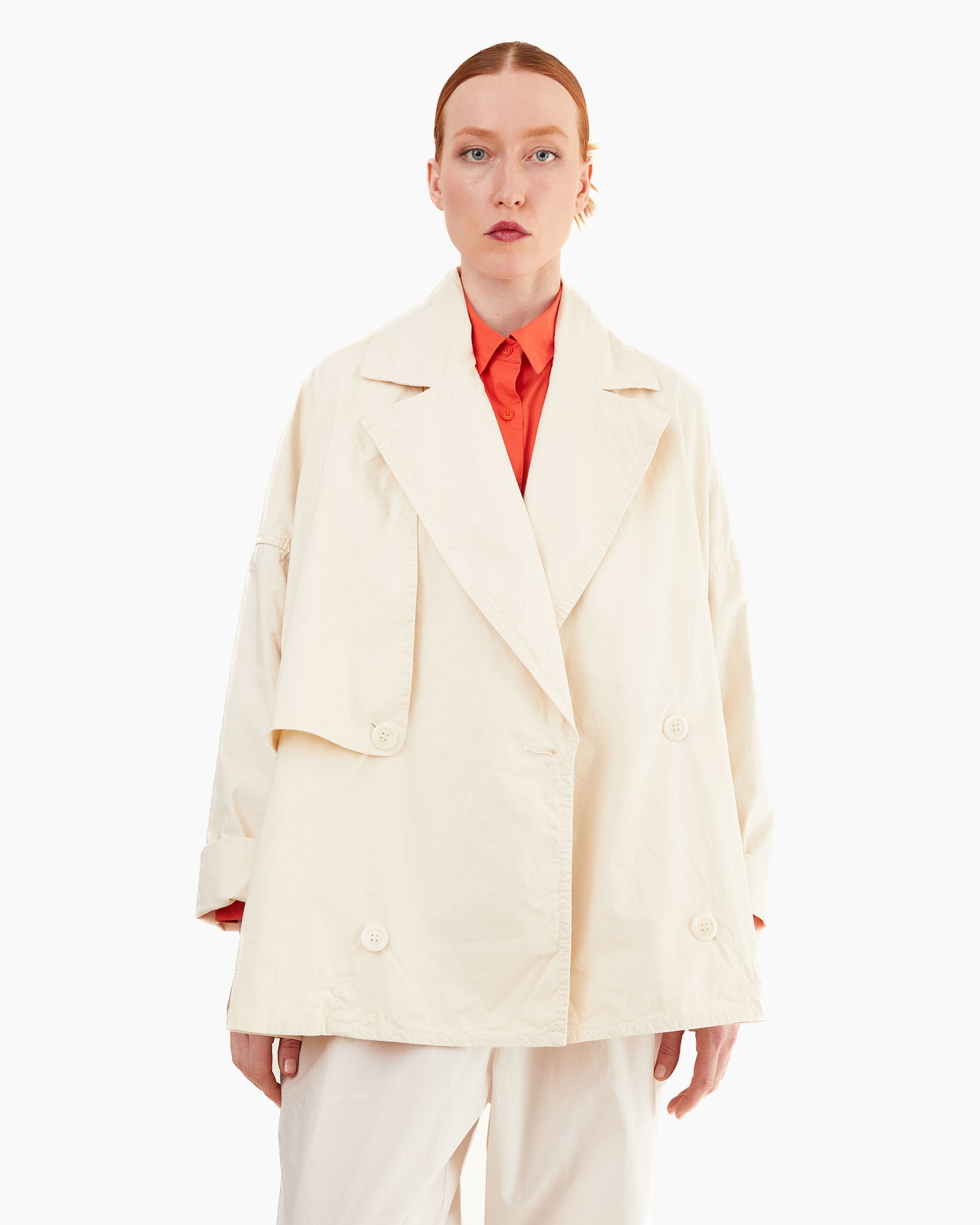 Casey Casey Women's Cotton Luna Short Coat in Fresco