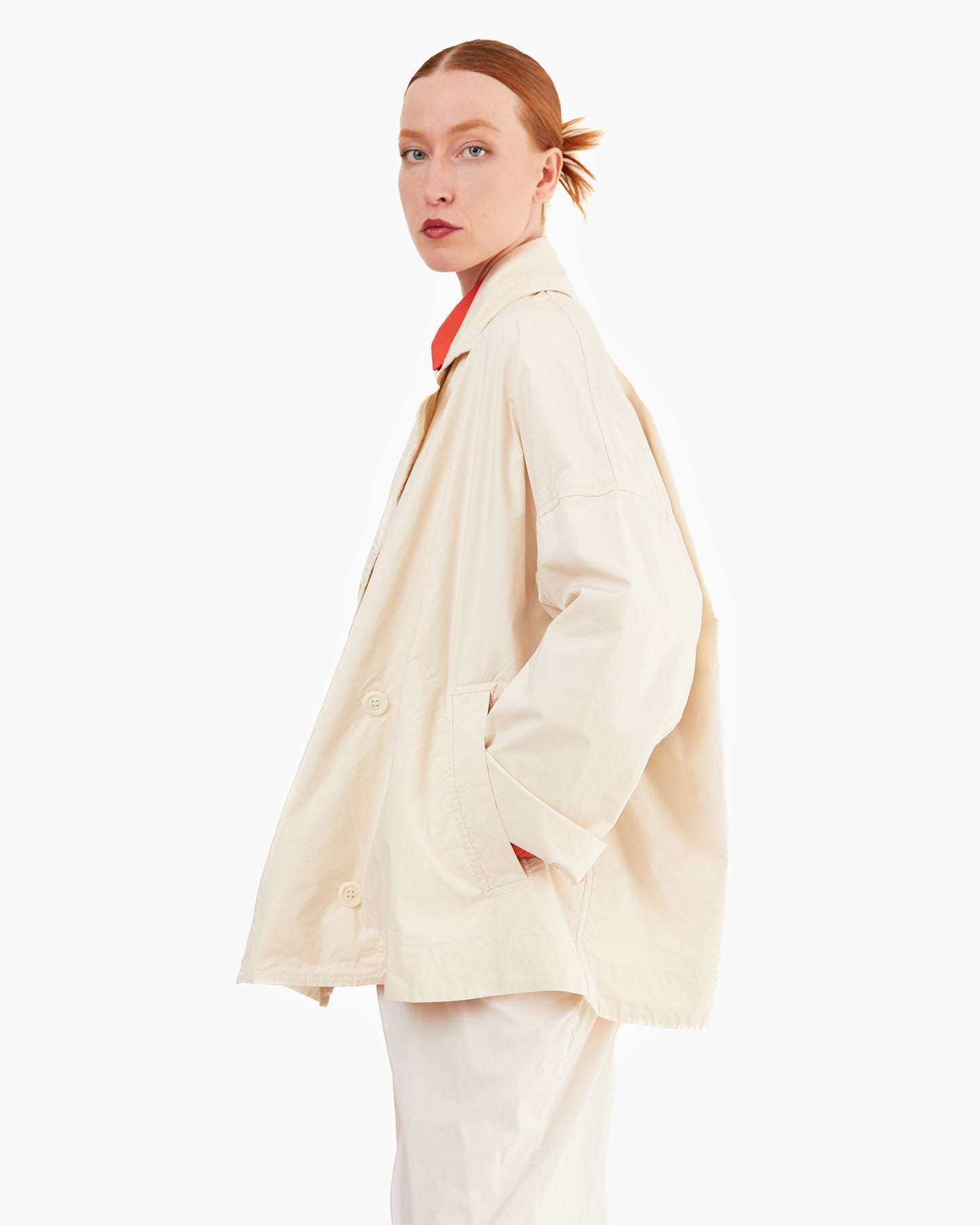 Casey Casey Women's Cotton Luna Short Coat in Fresco
