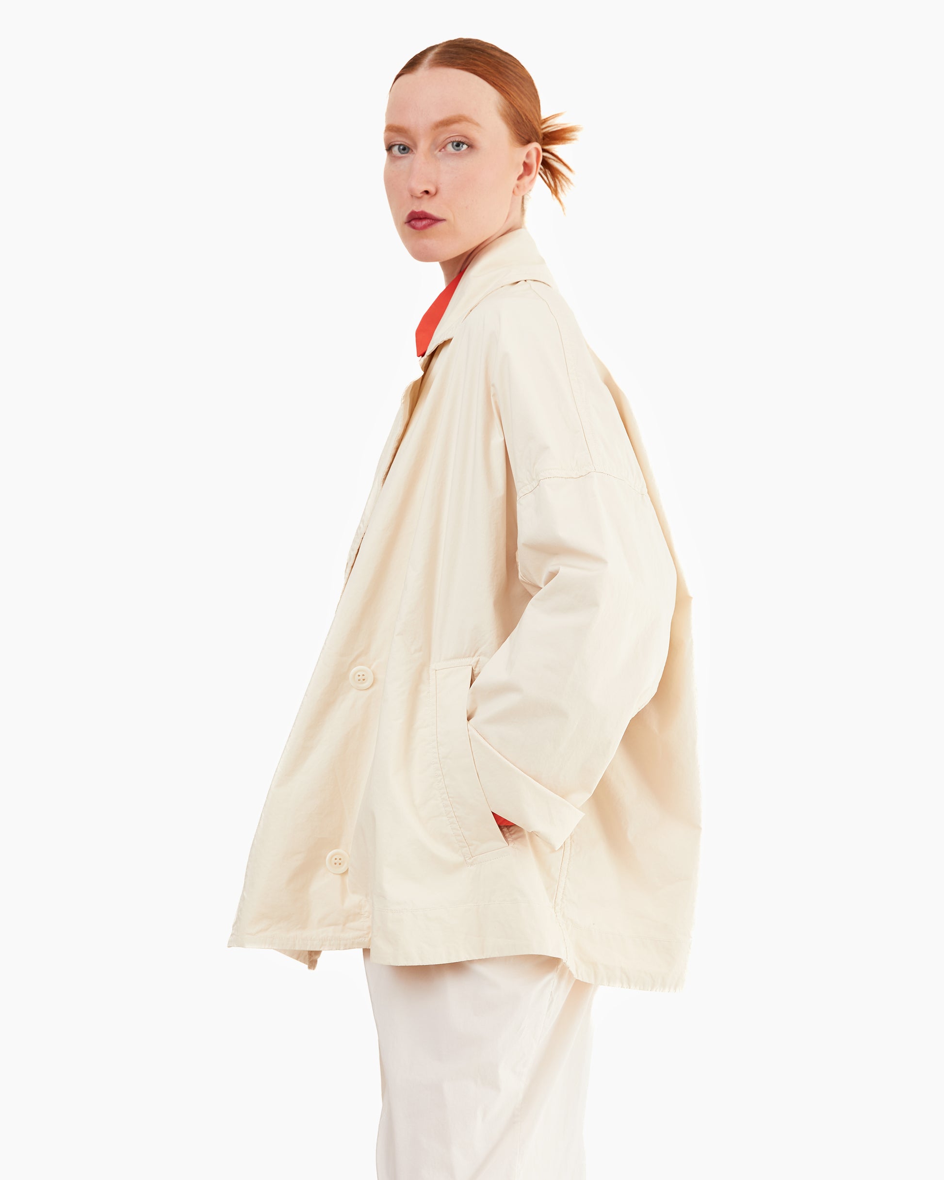 Casey Casey Women's Cotton Luna Short Coat in Fresco