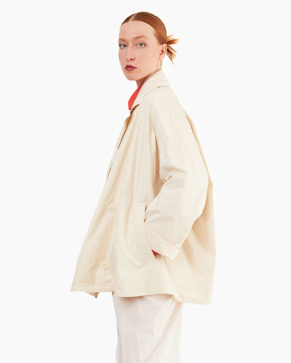 Casey Casey Women's Cotton Luna Short Coat in Fresco