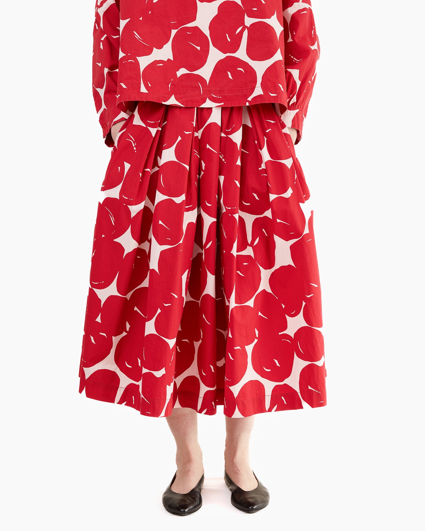 Casey Casey Women's Double Rideaux Skirt in Cot Pop Print