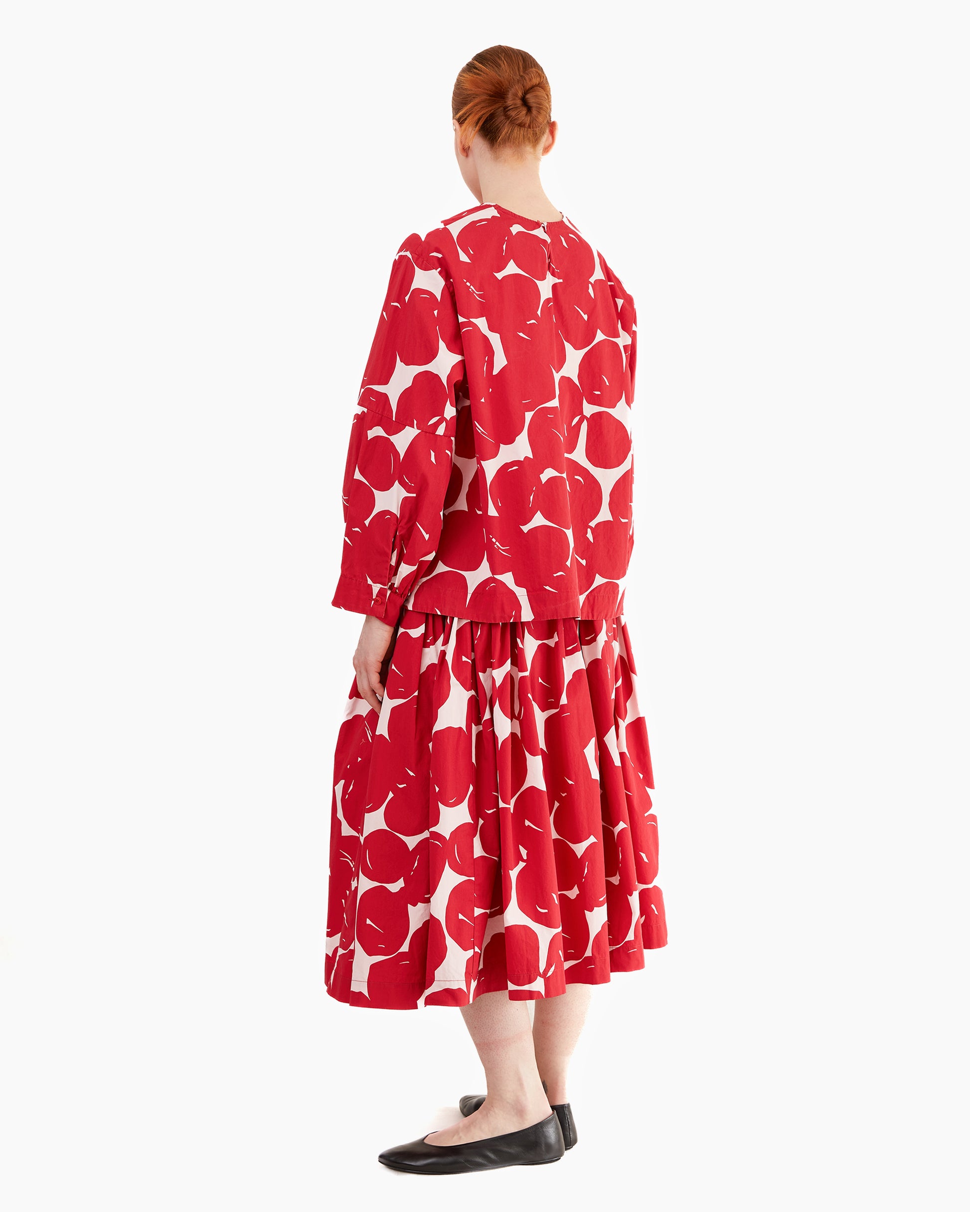 Casey Casey Women's Double Rideaux Skirt in Cot Pop Print