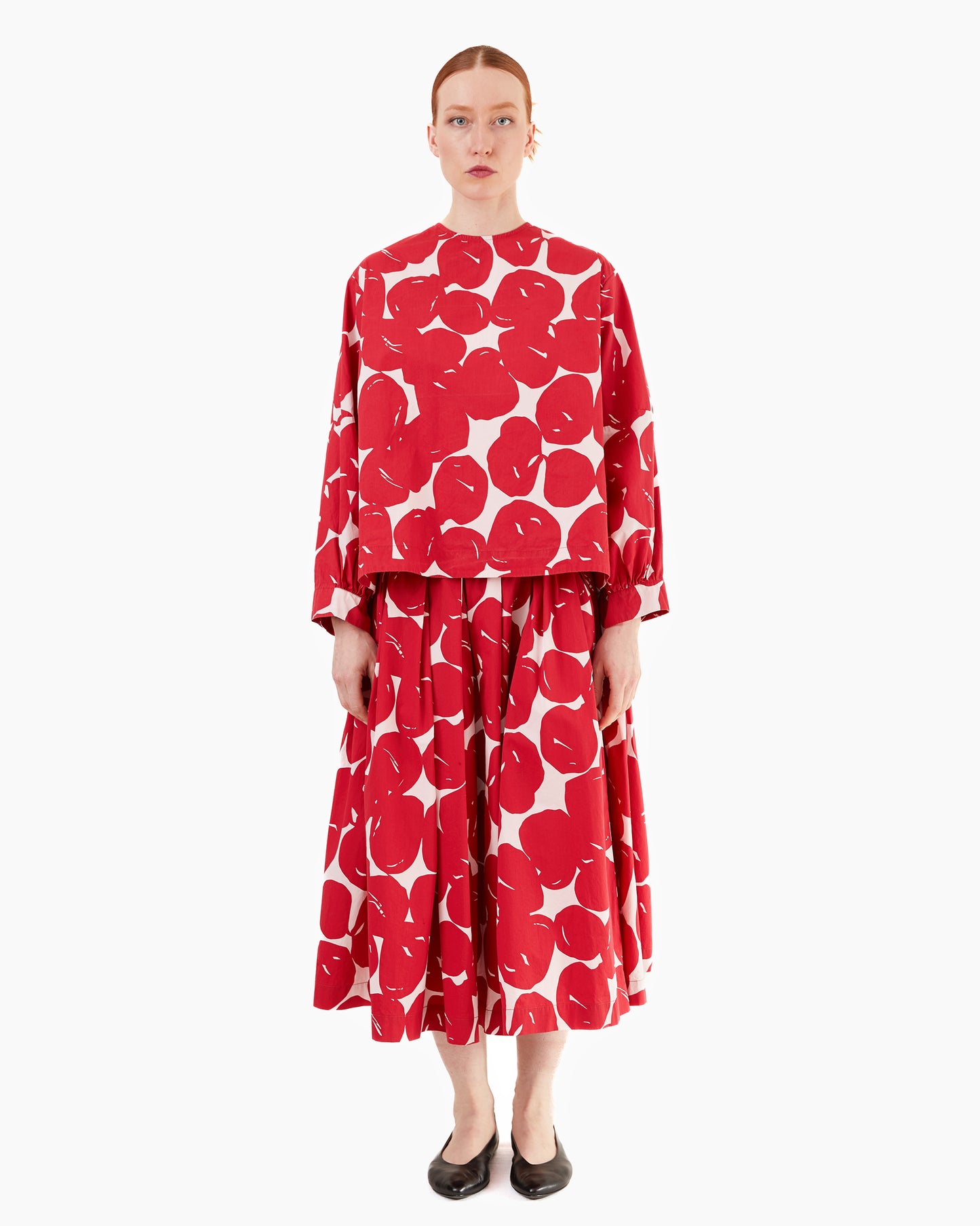 Casey Casey Women's Double Rideaux Skirt in Cot Pop Print