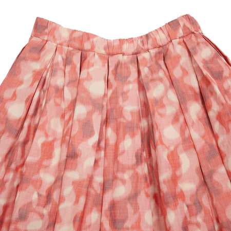 Casey Casey Women's Double Rideaux Skirt in Coral 1