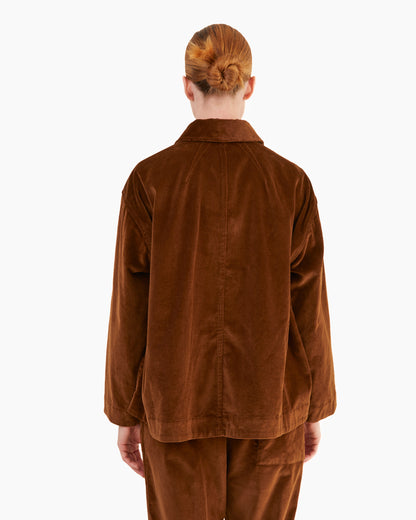 Casey Casey Women's Drays Travail Corduroy Jacket in Tan