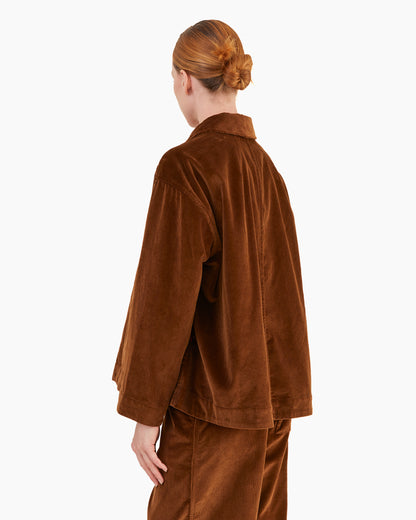 Casey Casey Women's Drays Travail Corduroy Jacket in Tan