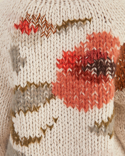 Casey Casey Women's Flora Chunky Cardigan in Light Grey