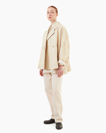 Casey Casey Women's Frances Rugger Jacket in Ivory