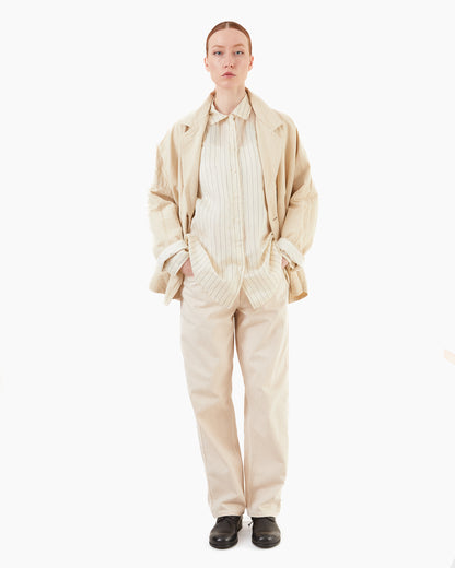 Casey Casey Women's Taffeta Silk Hamnet Shirt in Stripe