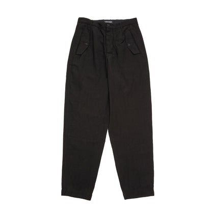 Casey Casey Hiroshi Pant in Black. Relaxed fit casual trouser with flap pockets.