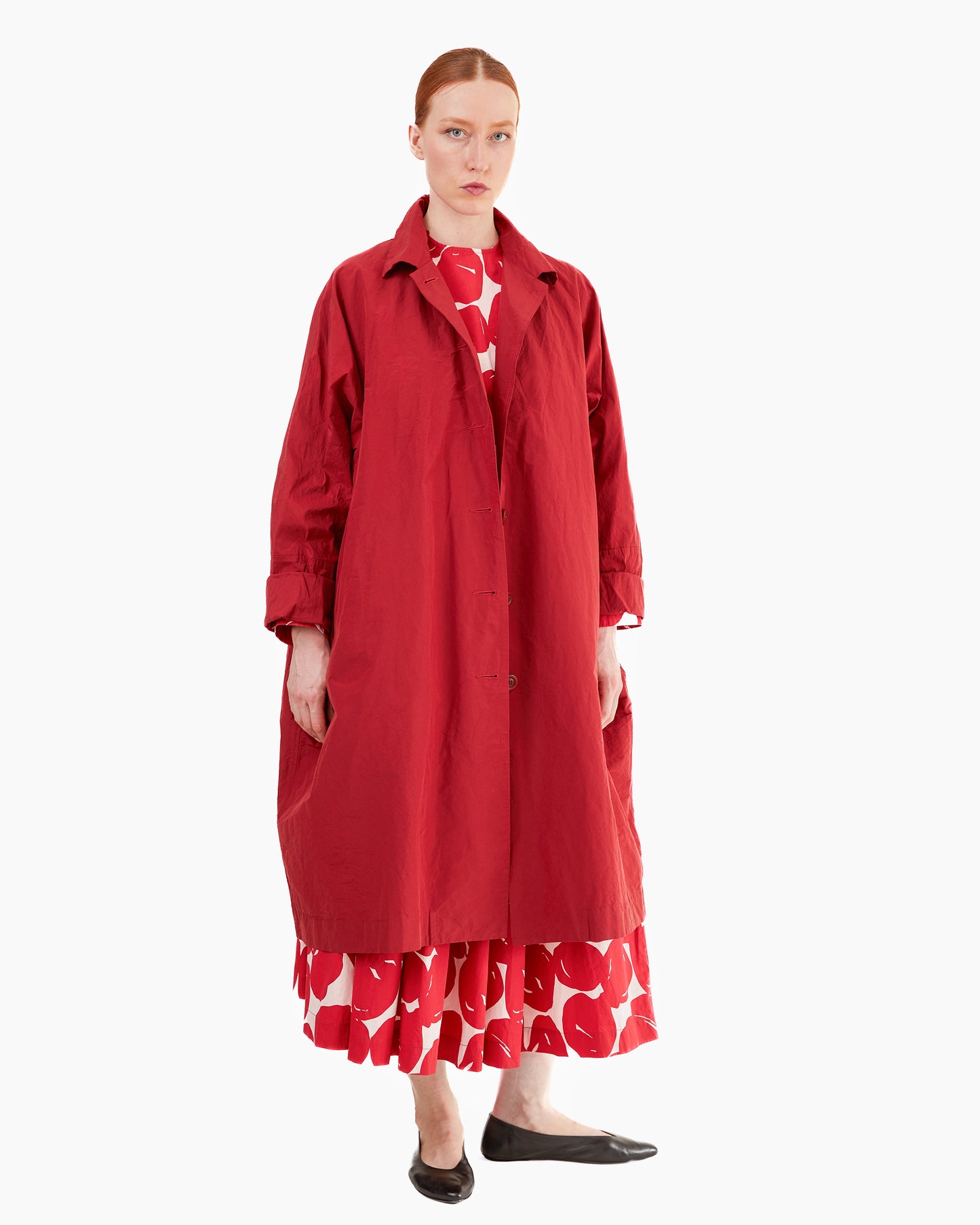 Casey Casey Women's Heavy Taffeta 2PCS Coat in Cuore