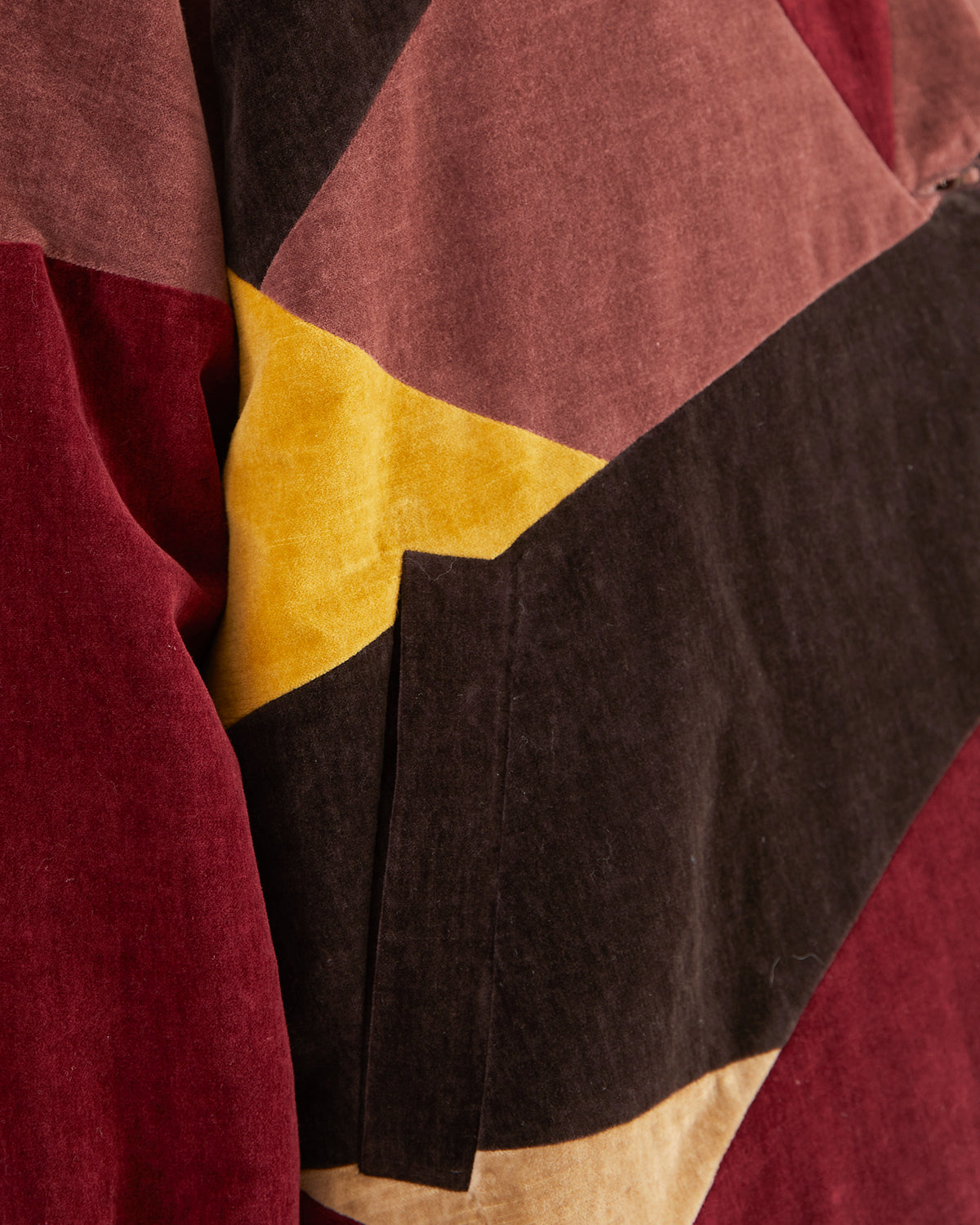 Casey Casey Patchwork Velvet Sun Jacket in Colour Mix
