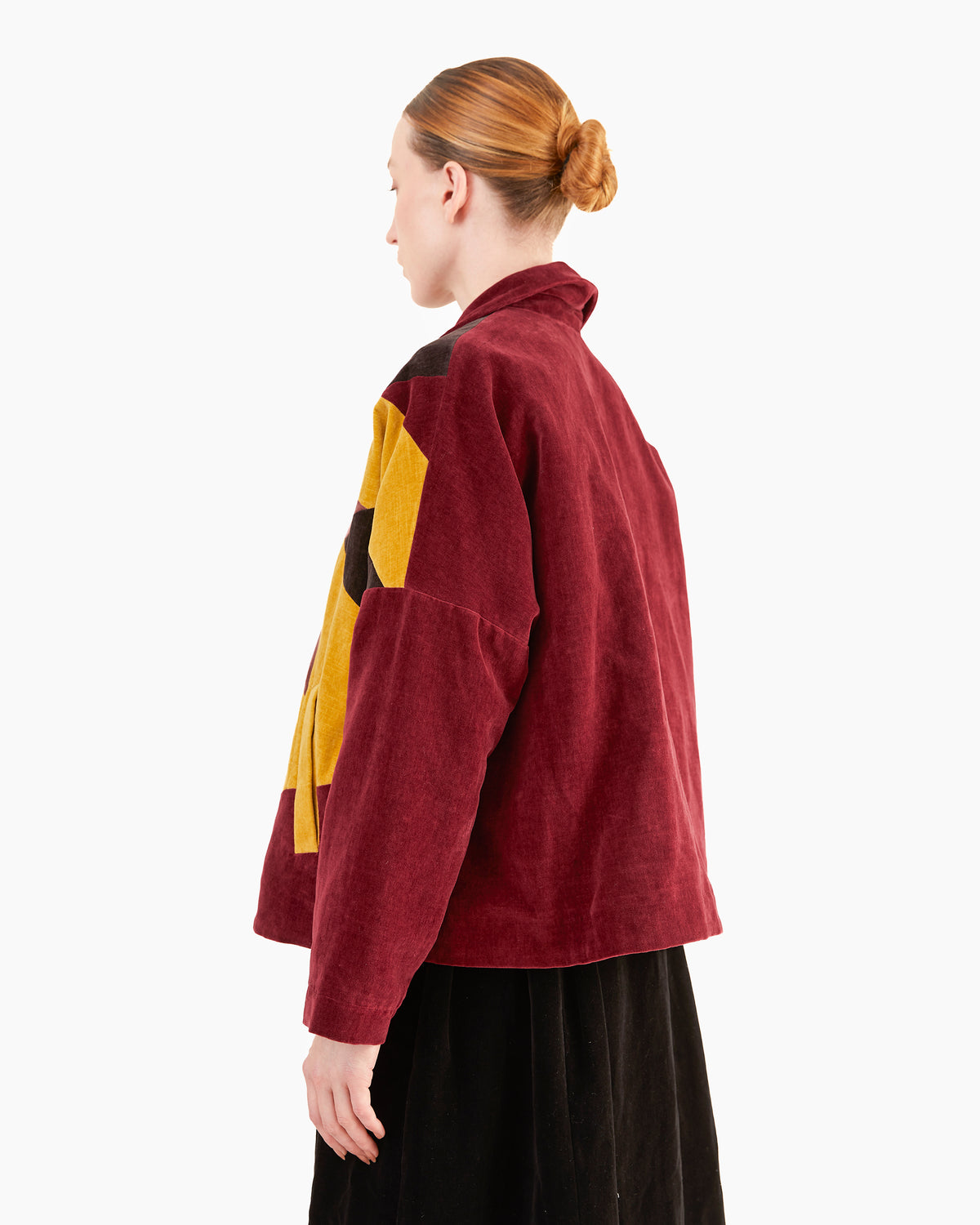 Casey Casey Patchwork Velvet Sun Jacket in Colour Mix