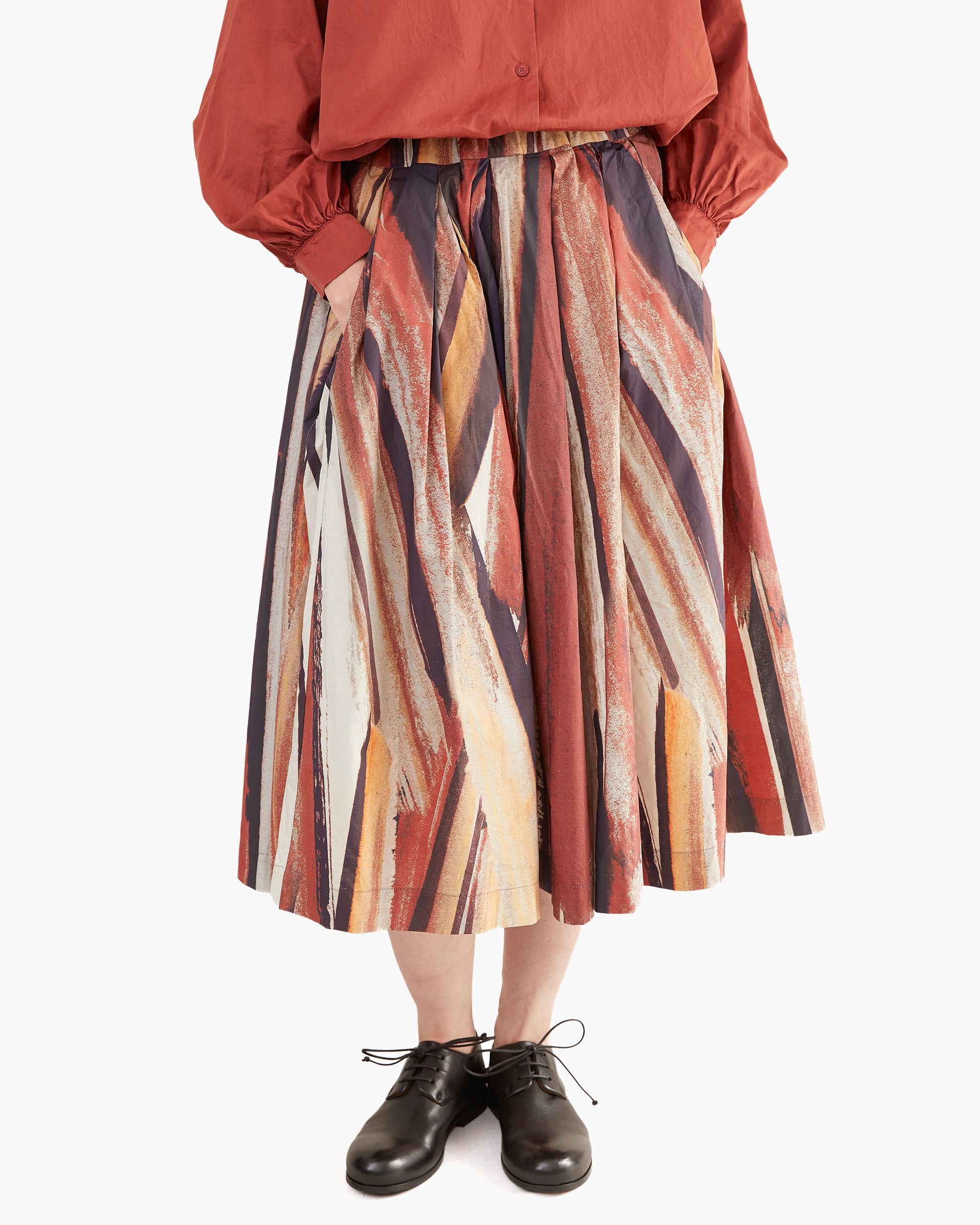 Casey Casey Women's Double Rideaux Skirt in L Cot Print