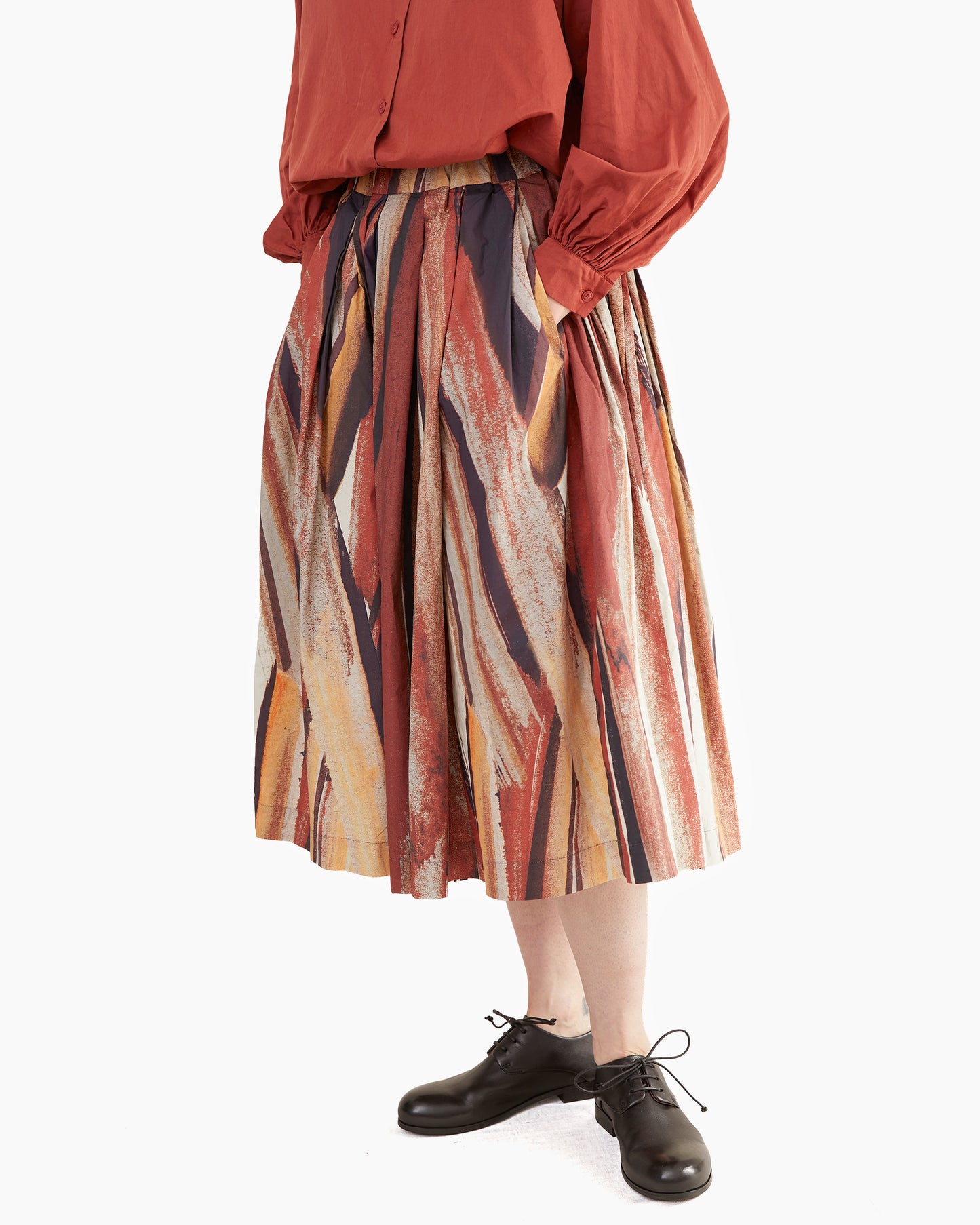 Casey Casey Women's Double Rideaux Skirt in L Cot Print
