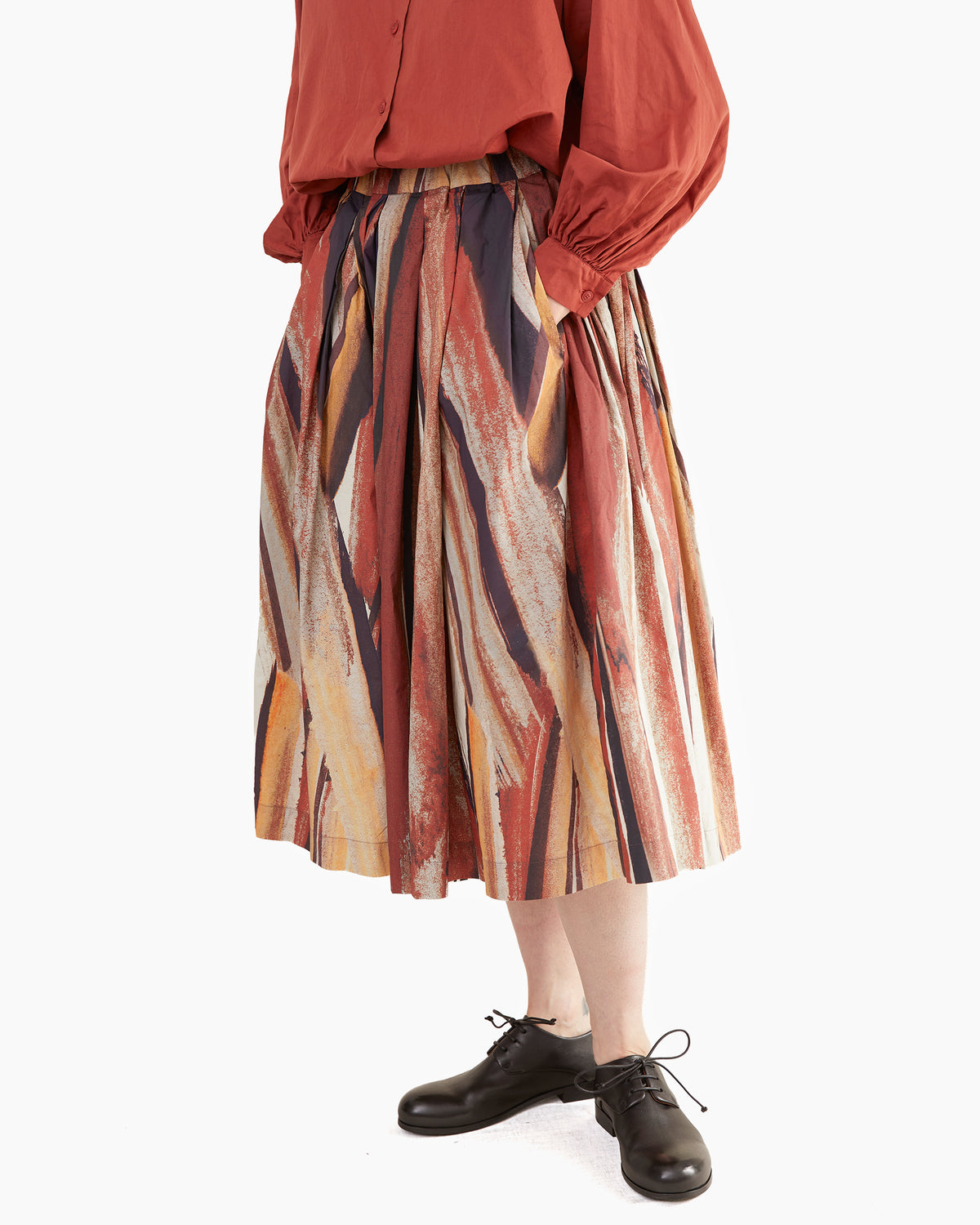 Casey Casey Women's Double Rideaux Skirt in L Cot Print