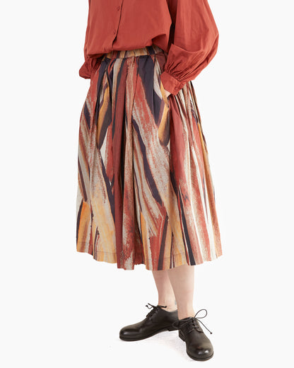 Casey Casey Women's Double Rideaux Skirt in L Cot Print