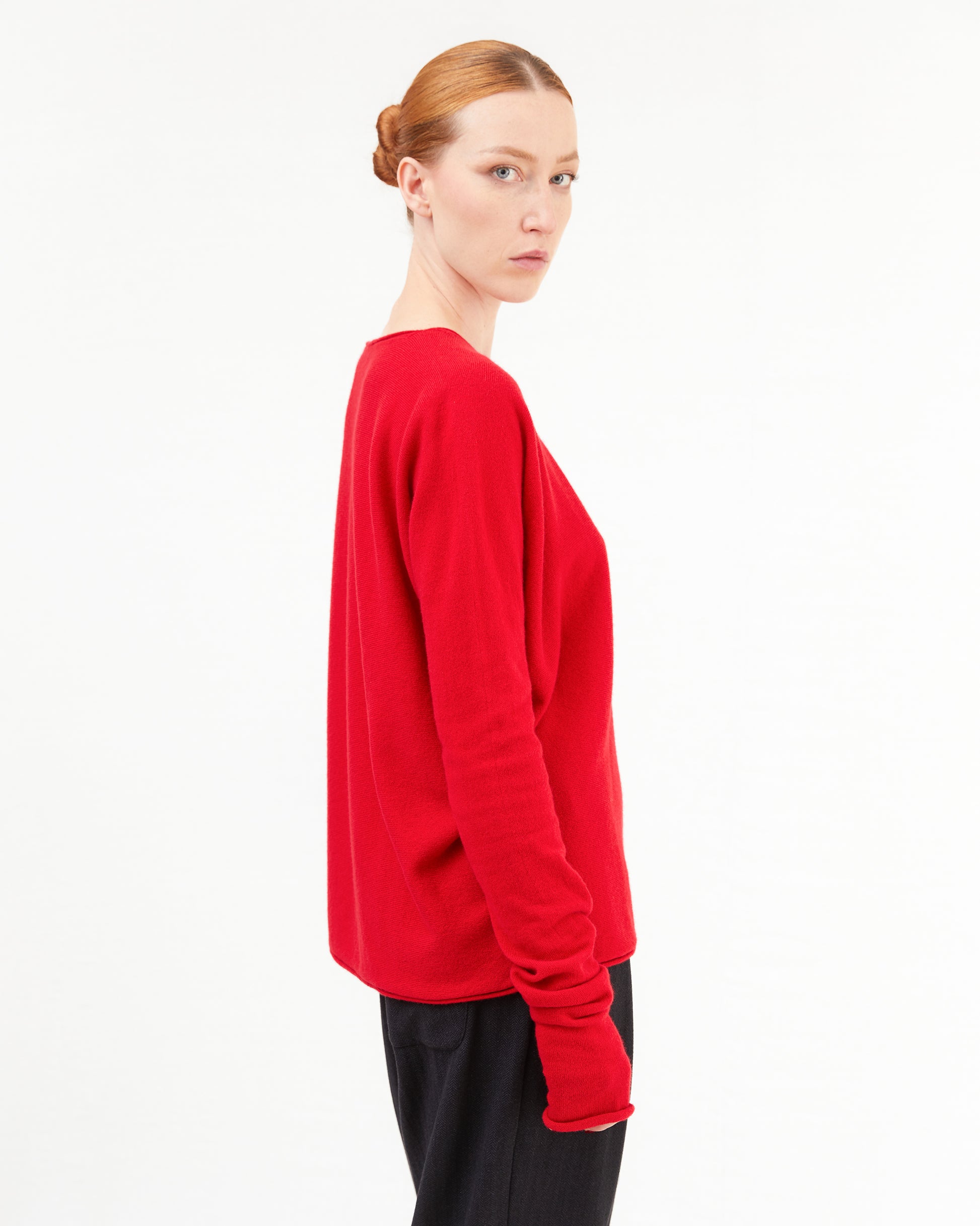 Casey Casey Women's Seamless Jumper in Red