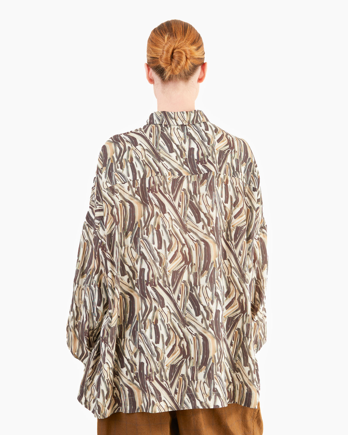 Casey Casey Women's Squarbi Shirt in Cosie Print Ebony