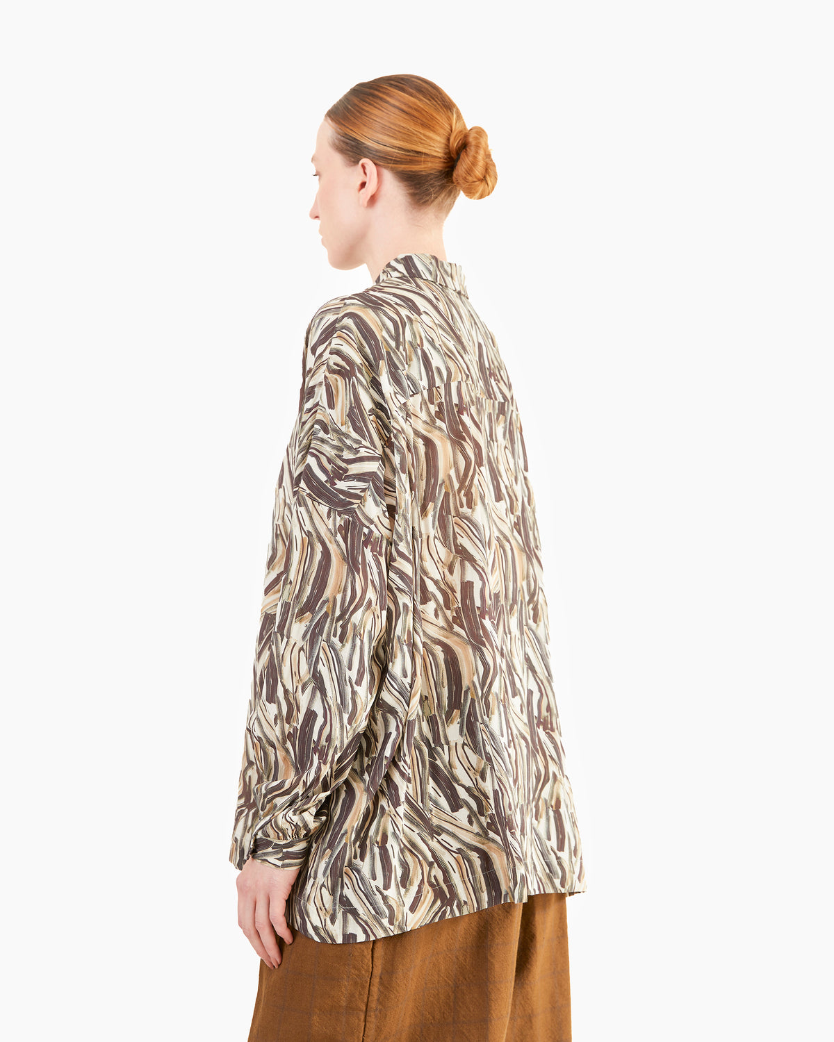 Casey Casey Women's Squarbi Shirt in Cosie Print Ebony