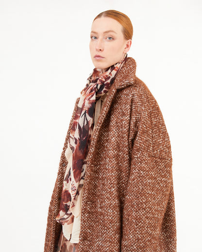 Casey Casey Women's Woolcash Square Scarf in Reds