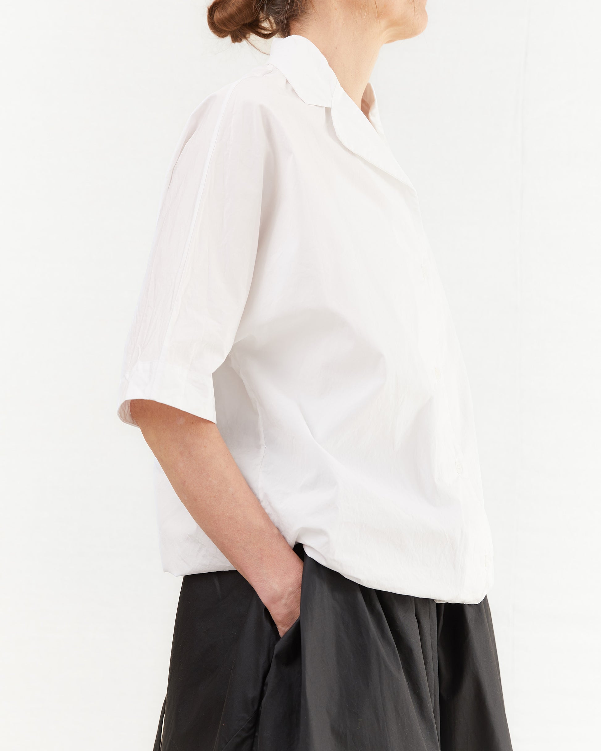 Casey Casey Women's Yong Shirt Taffeta in White