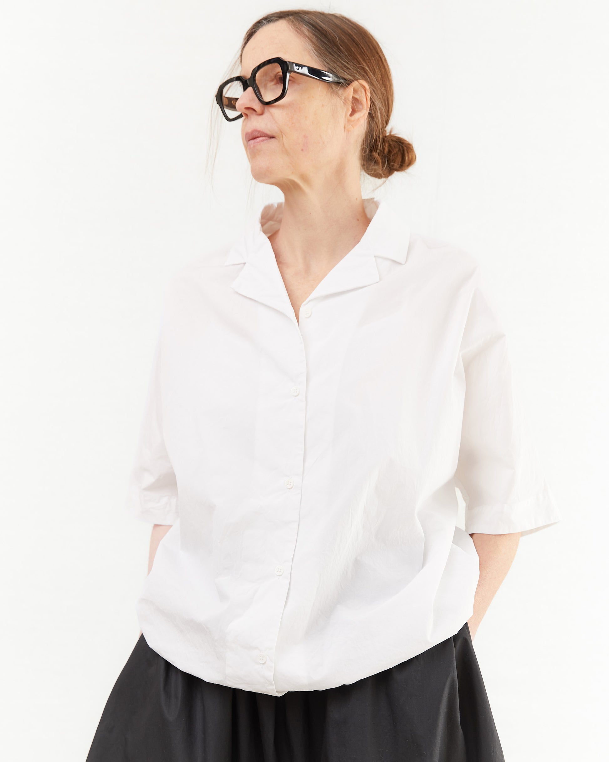 Casey Casey Women's Yong Shirt Taffeta in White