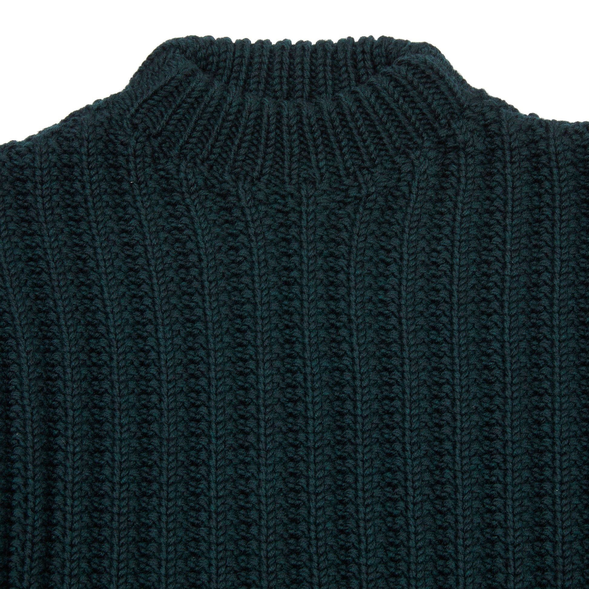 Casey Casey Crew Neck Open Rib Sweater in Green