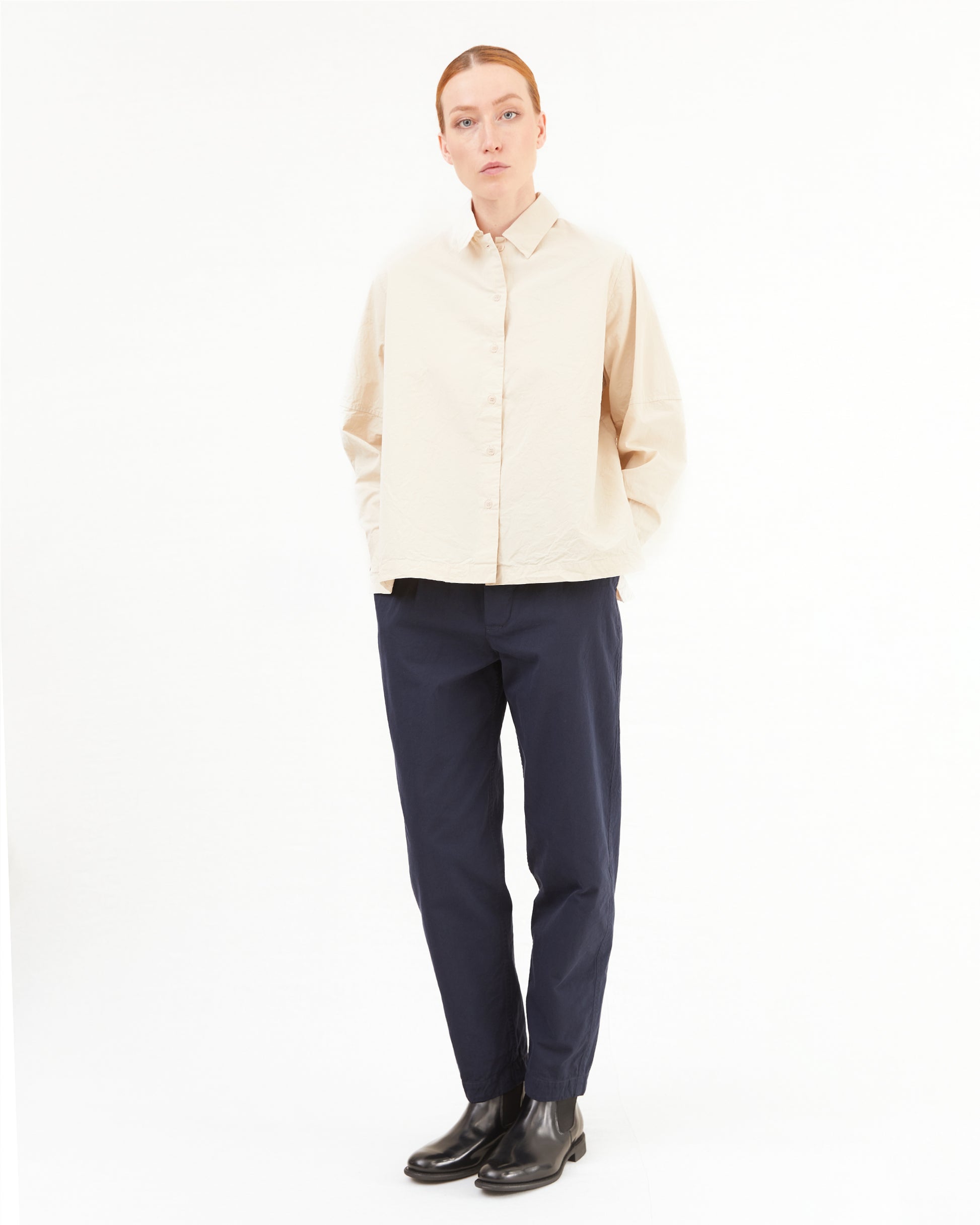 Casey Casey Women's Elena Shirt in Off-White