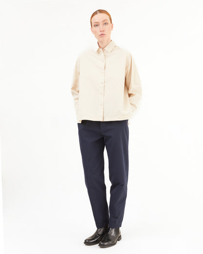Casey Casey Women's Elena Shirt in Off-White