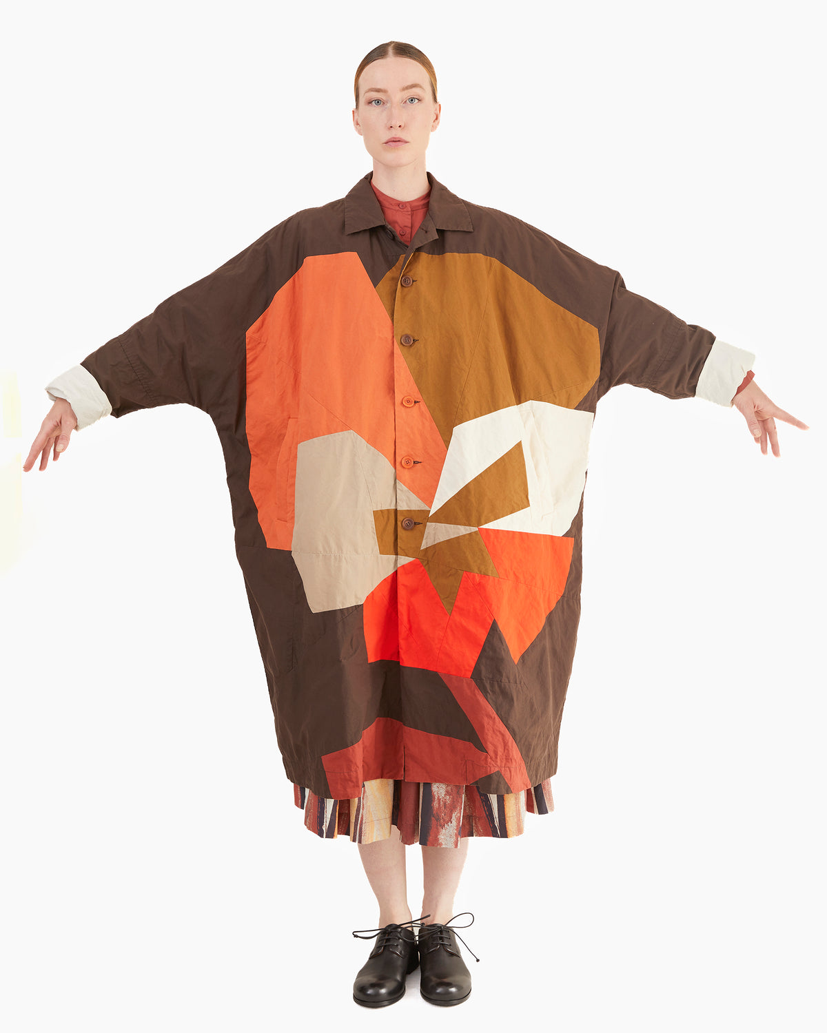 Casey Casey Floki Patchwork Coat