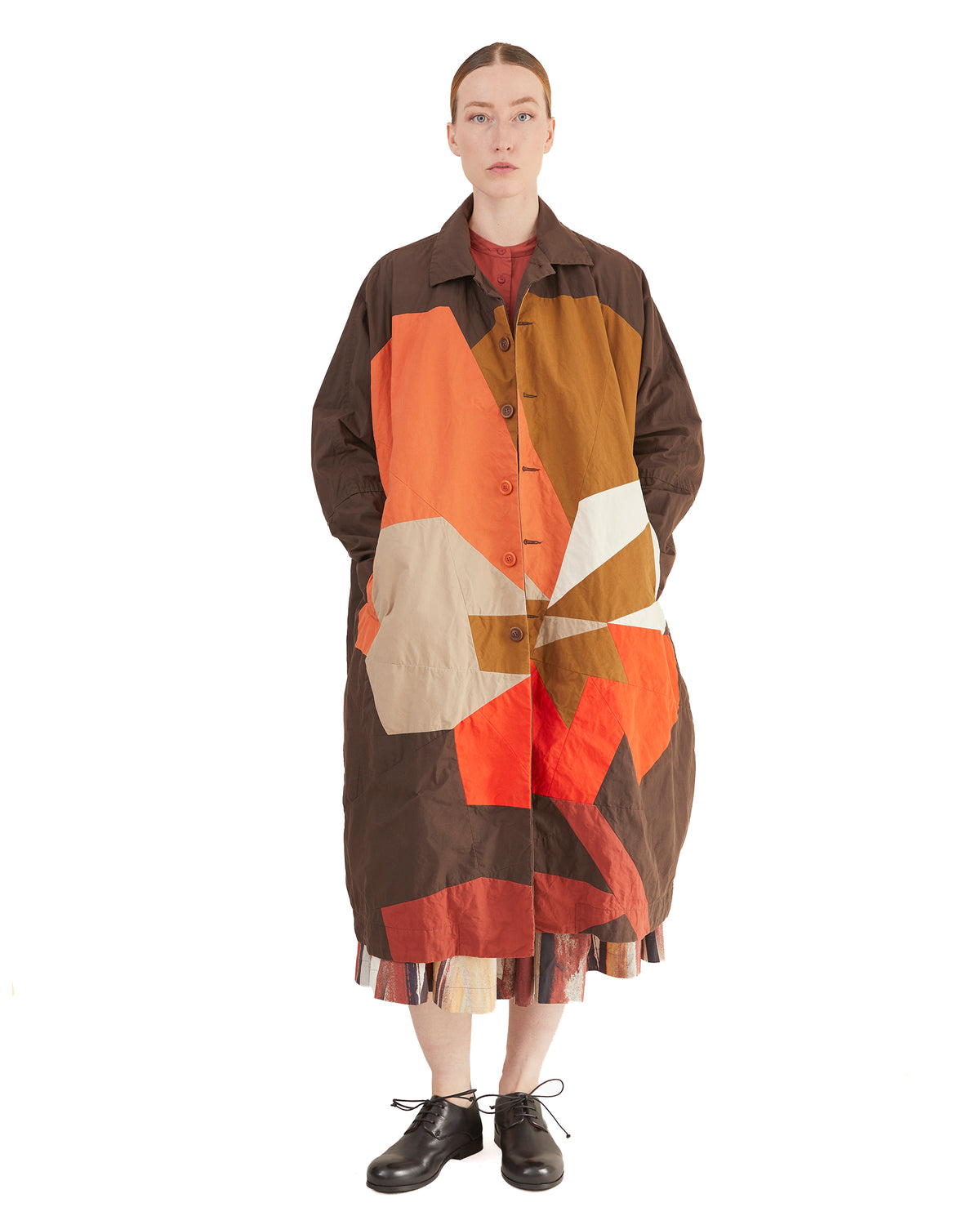 Casey Casey Floki Patchwork Coat