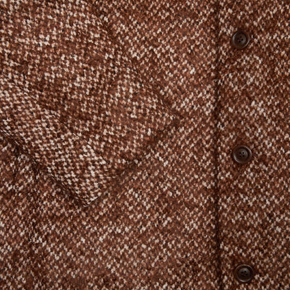 Casey Casey Men's Big Blobby Tweed Coat in Brown