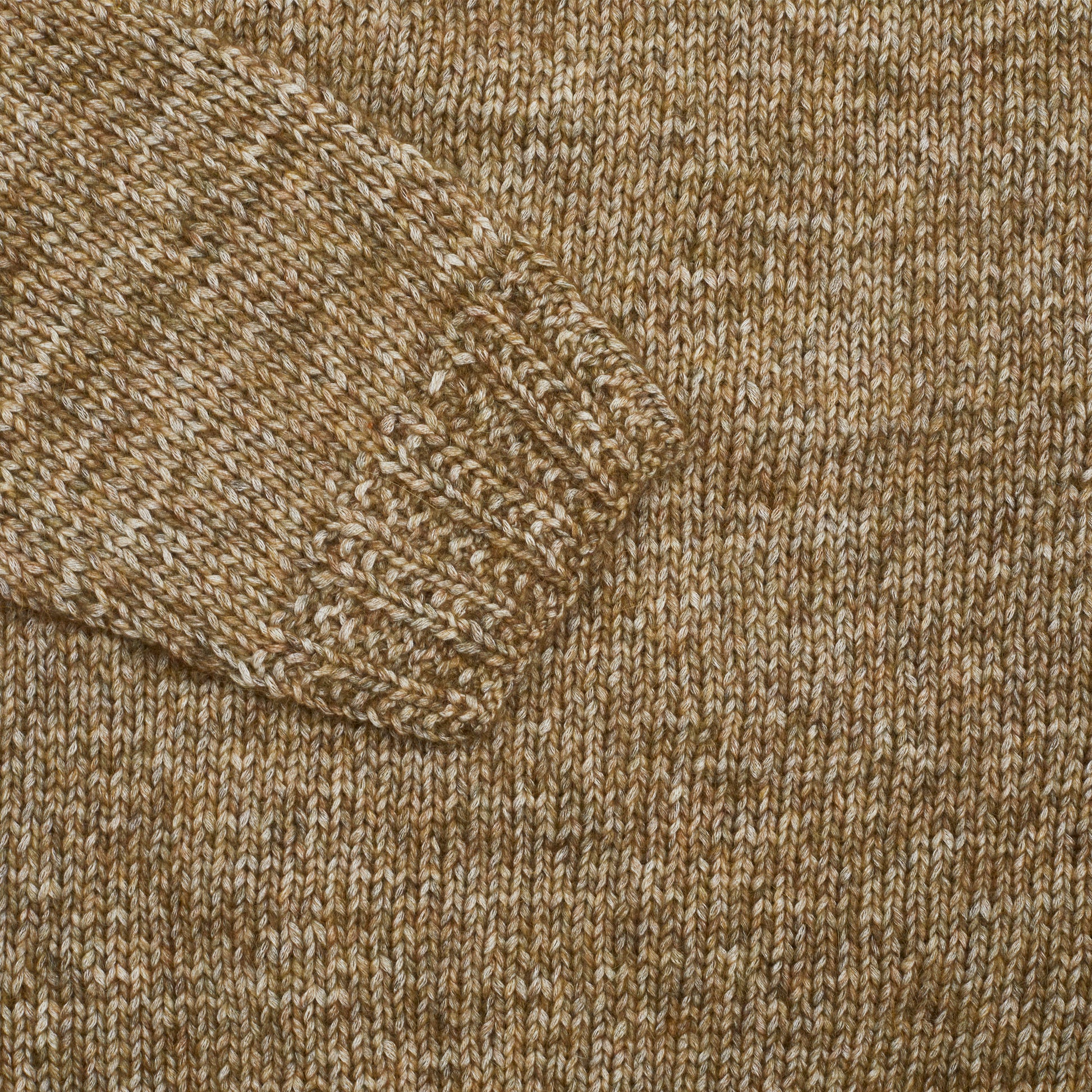 Casey Casey Mix Stitch Jumper Alpacot in Khaki