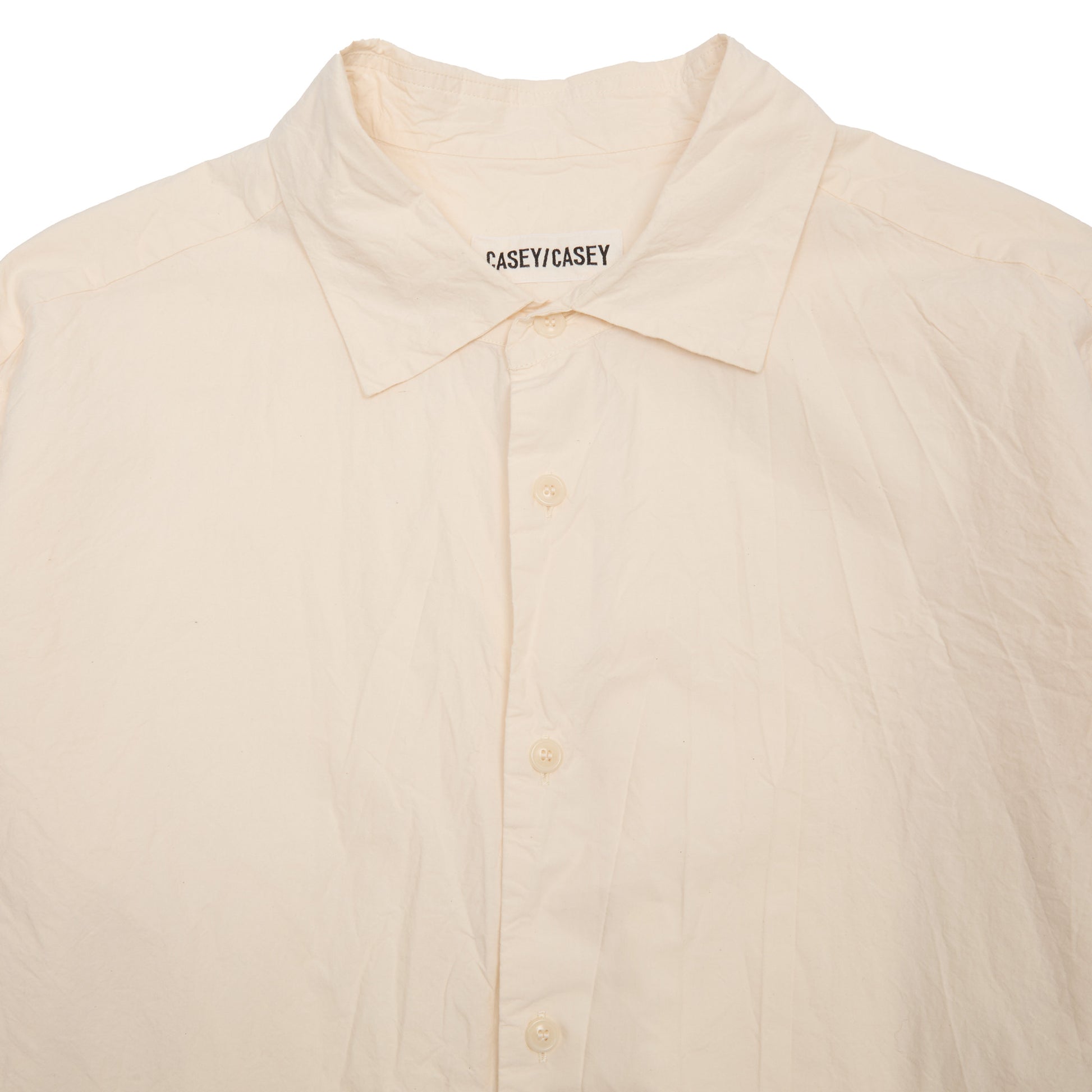 Casey Casey Men's Big Raccourcie L Cot Shirt in Natural
