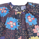 Casey Casey Women's 3 by 3 Less Shirt in Black Floral Print