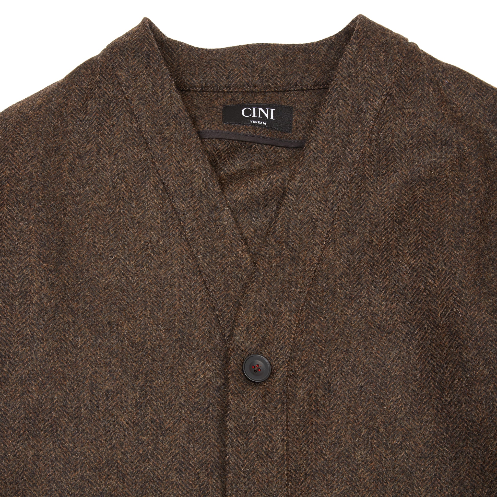 Cini Venezia Cardigan Mezzolitro in Brown
