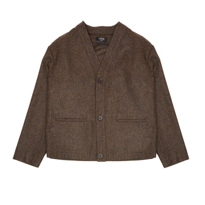 Cini Venezia Cardigan Mezzolitro in Brown