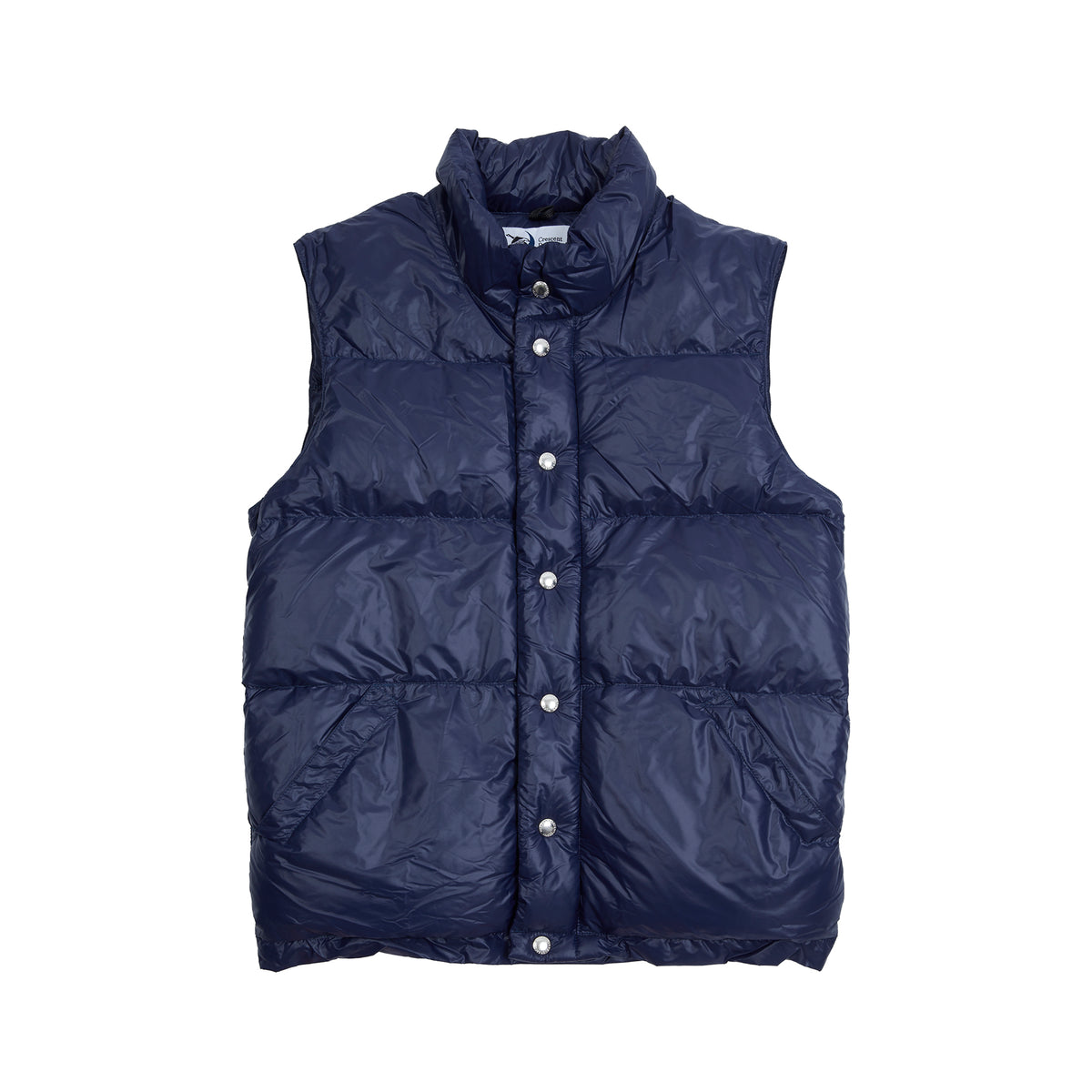 Crescent Down Works Streakfree Italian Vest in Navy/Navy