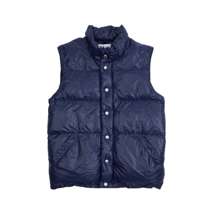 Crescent Down Works Streakfree Italian Vest in Navy/Navy